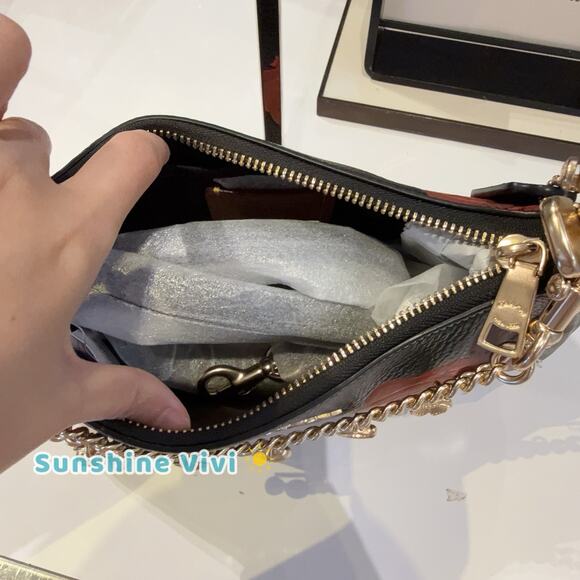 NWT COACH Bundle Swagger Chain Charms Gold CAX00 & CCE28 Teri with Floral - Picture 12 of 12